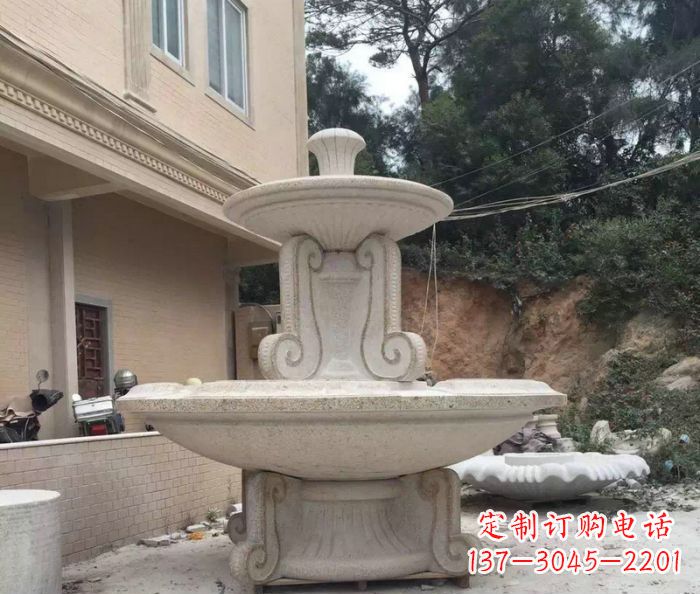 荆州大理石大型喷泉石雕_2