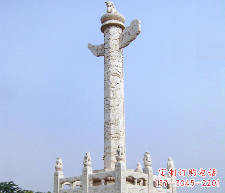 荆州大理石华表雕塑