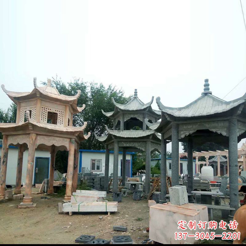 荆州大理石凉亭雕塑