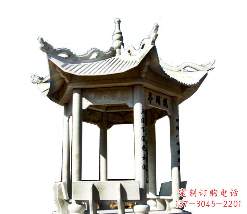 荆州大理石凉亭石雕