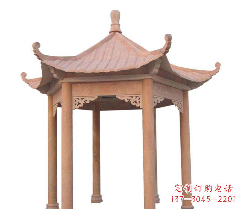 荆州大理石六角凉亭