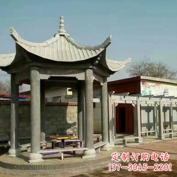 荆州大理石凉亭庭院亭子