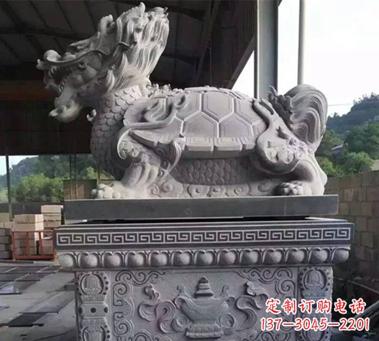 荆州大理石龙龟石雕