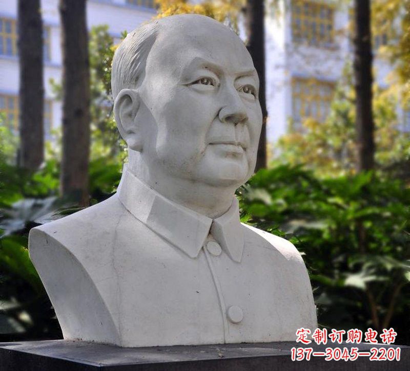 荆州大理石钱学森胸像石雕