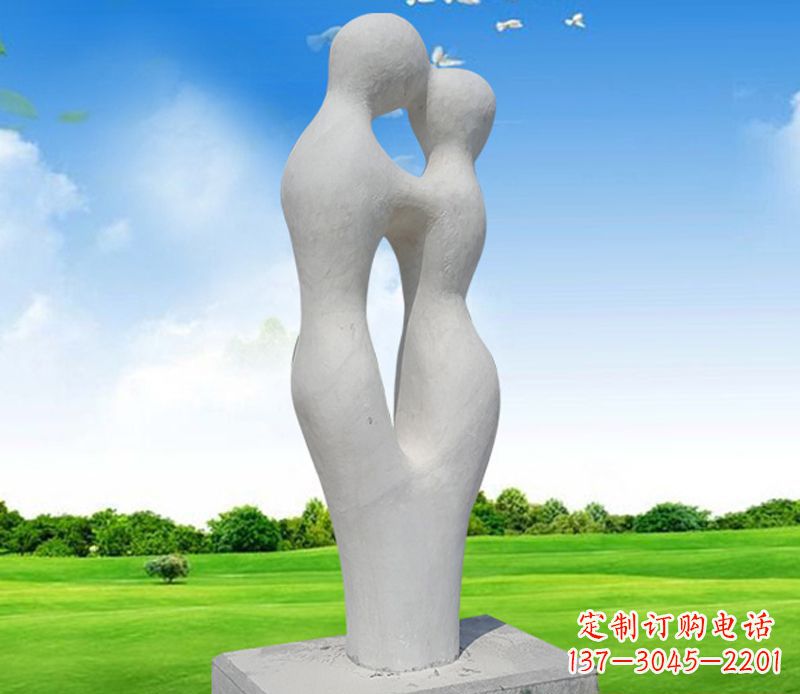 荆州情侣石雕,永恒的爱恋
