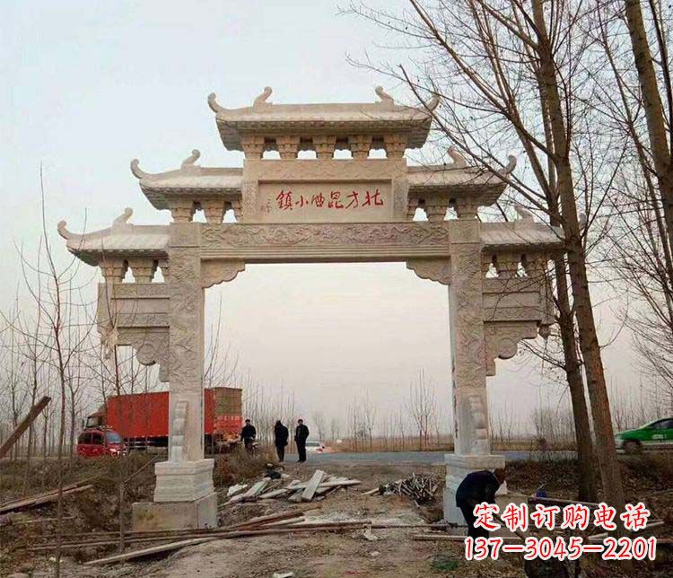 荆州大理石牌坊石雕