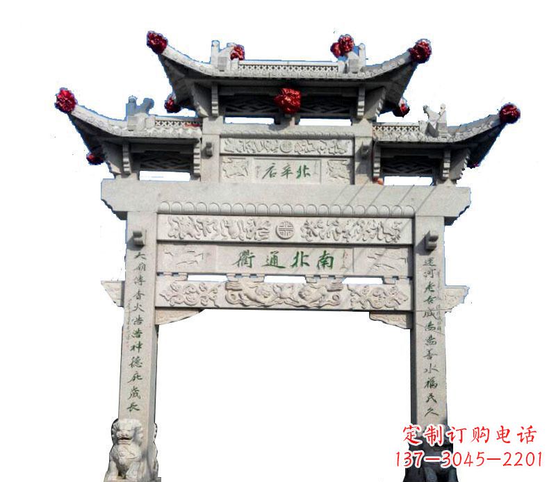 荆州精美石牌坊雕塑