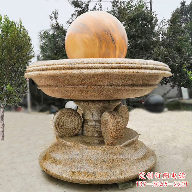 荆州中领雕塑最具创意的电动风水球雕塑