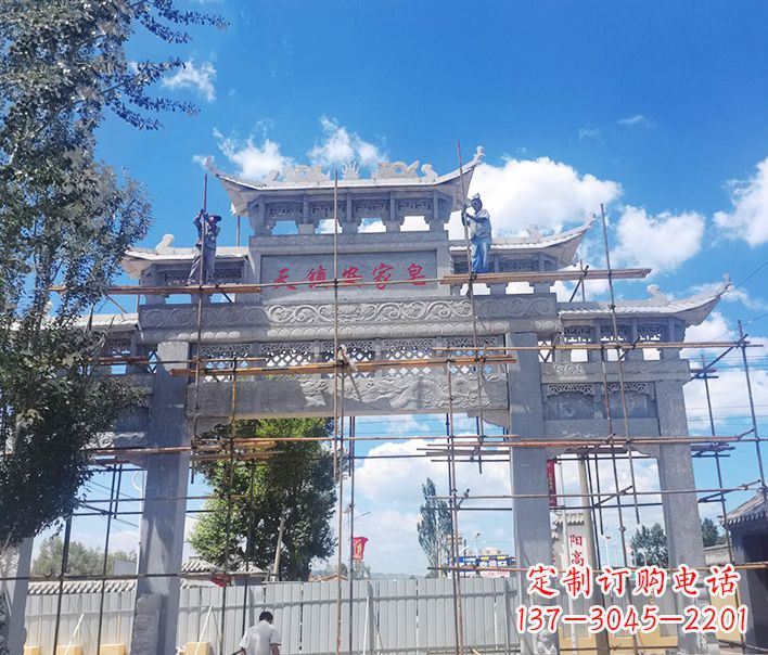 荆州方牌坊石雕