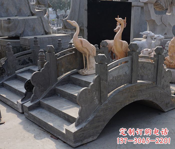 荆州精致石制仿古拱桥雕塑