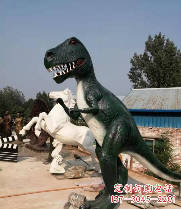 荆州玻璃钢仿真恐龙雕塑
