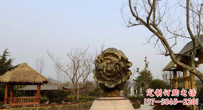 荆州公园大白菜景观铜雕