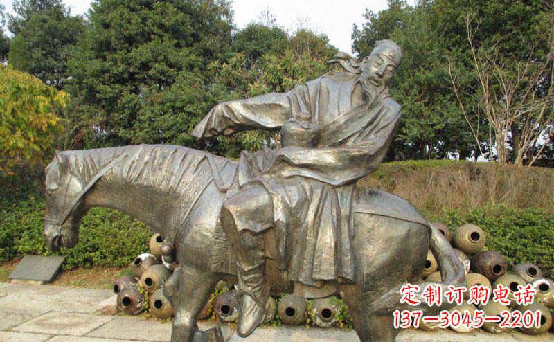 荆州动态骑马雕塑