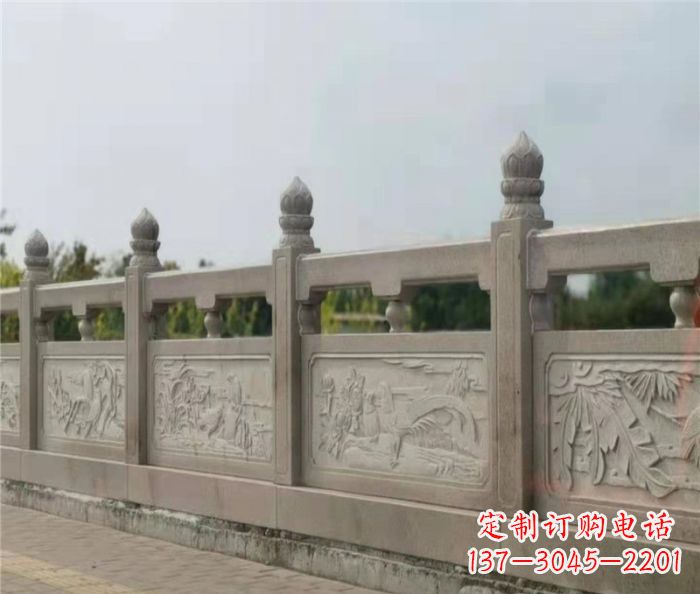荆州泰山大理石浮雕栏板雕塑