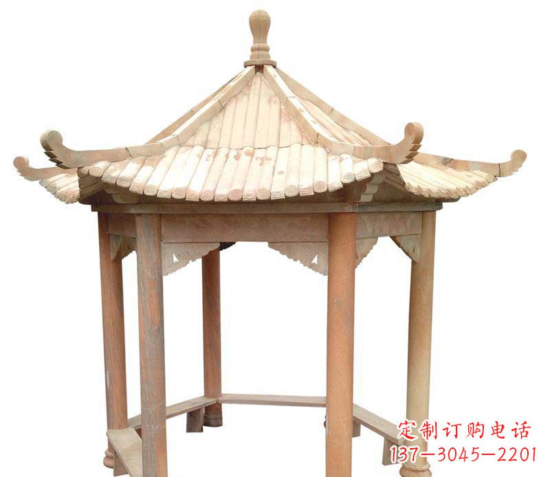 荆州精美六角凉亭雕塑