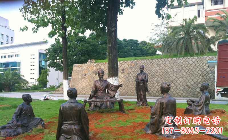 荆州艺术经典朱熹铜雕雕塑