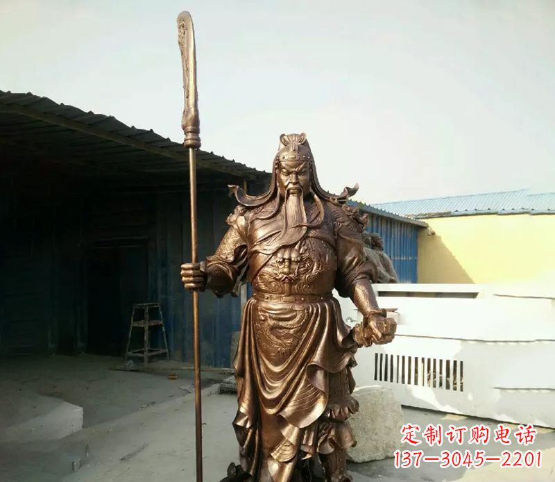 荆州关公人物铜雕