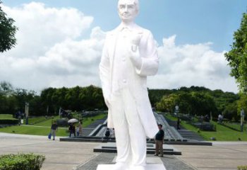 荆州爱迪生公园广场世界名人石雕塑