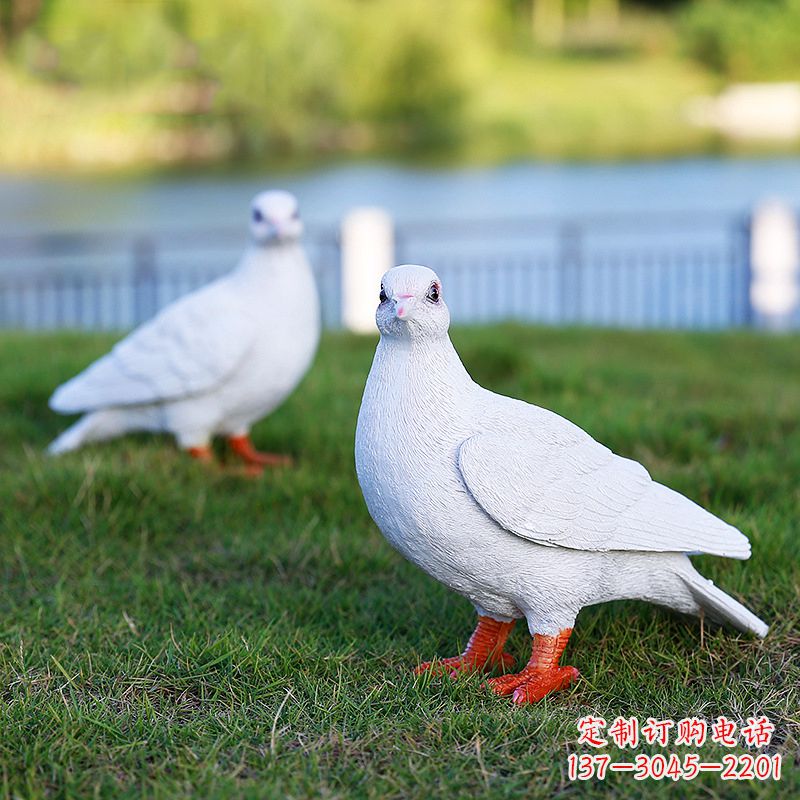 荆州和平鸽与少女雕塑