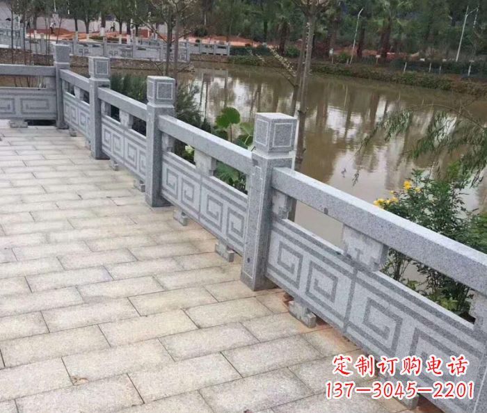 荆州中领雕塑护城河建筑石雕栏板
