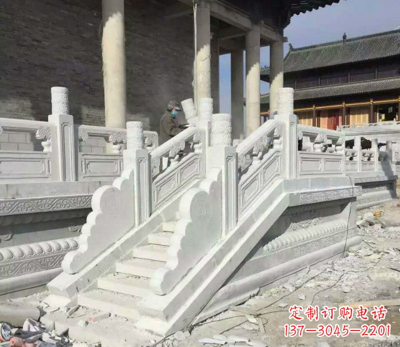 荆州大理石栏板石雕,精美绝伦,让建筑锦上添花