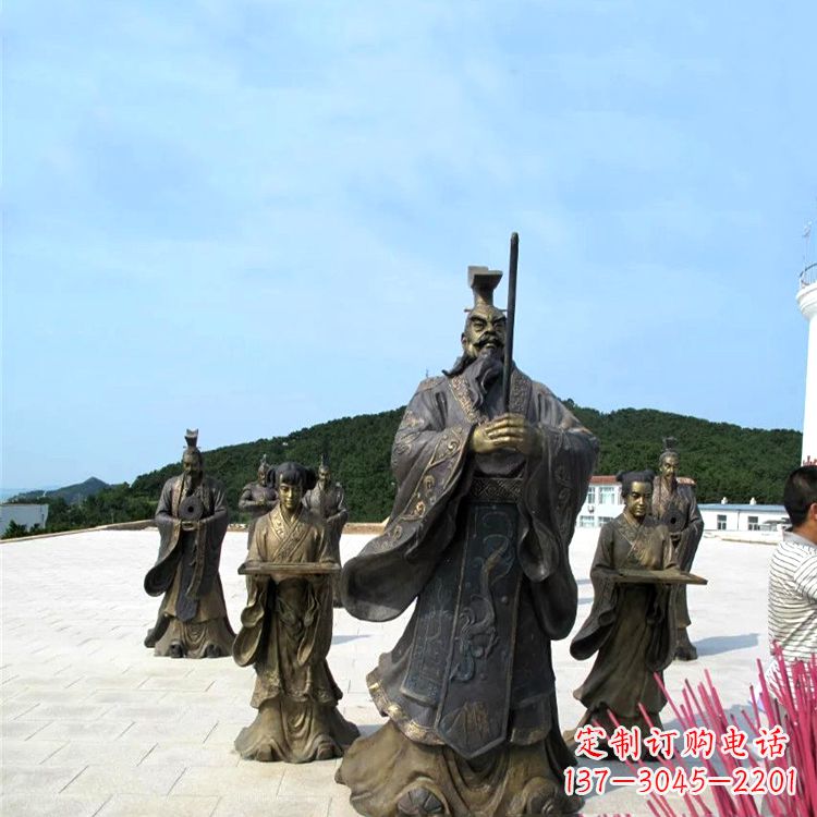 荆州中领雕塑——汉武帝刘彻祭天情景雕塑