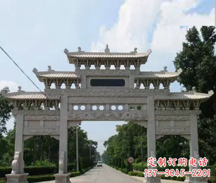 荆州高品质牌坊石雕,专为客户量身定制