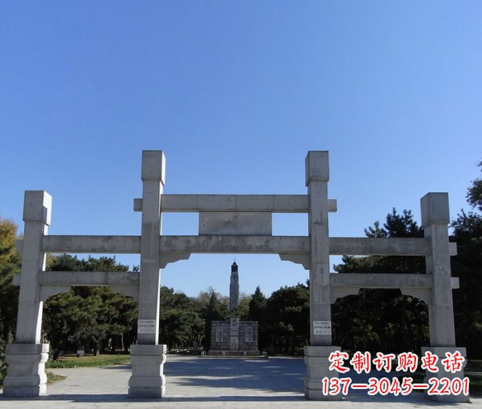 荆州中领雕塑石雕牌坊定制