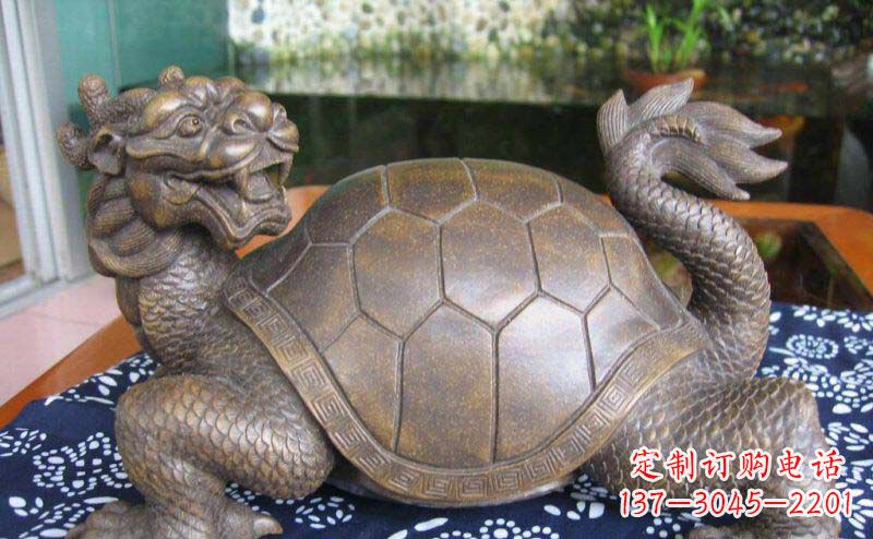 荆州龙龟古代神兽铜雕