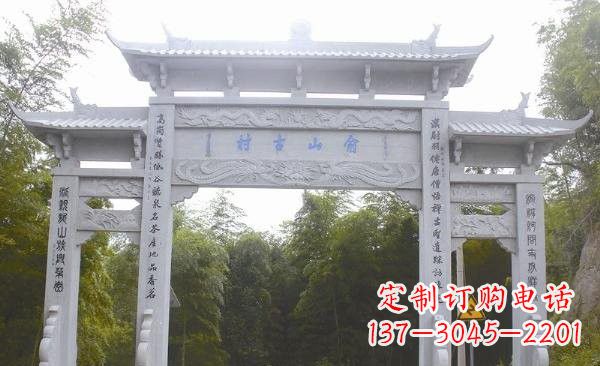 荆州让精美的牌坊雕塑为您打造精美环境