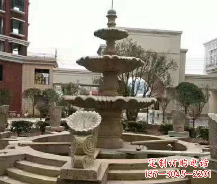 荆州高品质砂岩喷泉雕塑