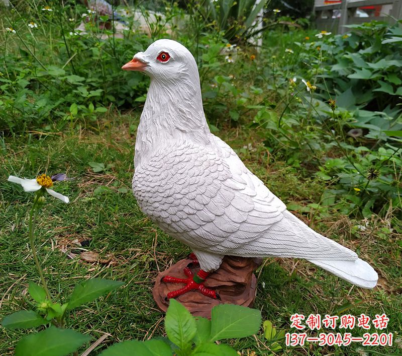 荆州为和平献芳礼：精美少女与和平鸽雕塑