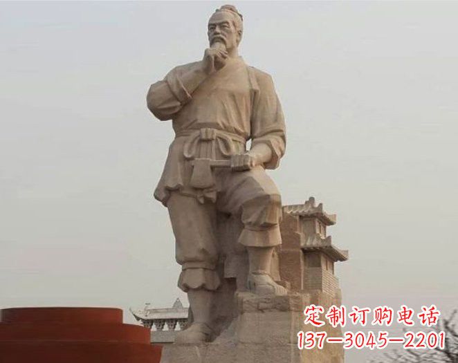 荆州重拾古代风采，中领雕塑打造高贵的鲁班雕塑