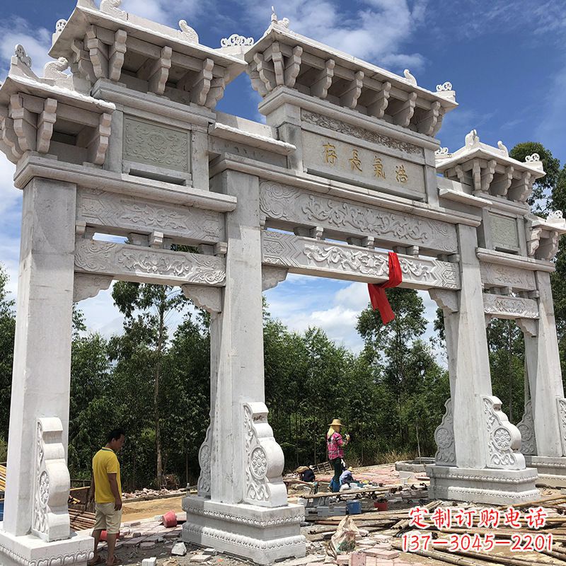 荆州石雕牌坊陵墓雕塑，让你的家族历史永载史册