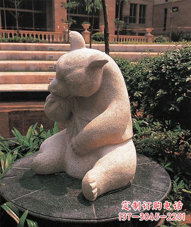 荆州石雕熊猫