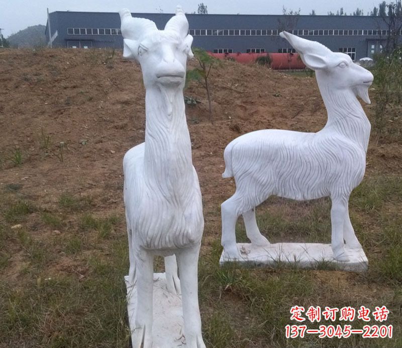 荆州石雕羊动物雕塑
