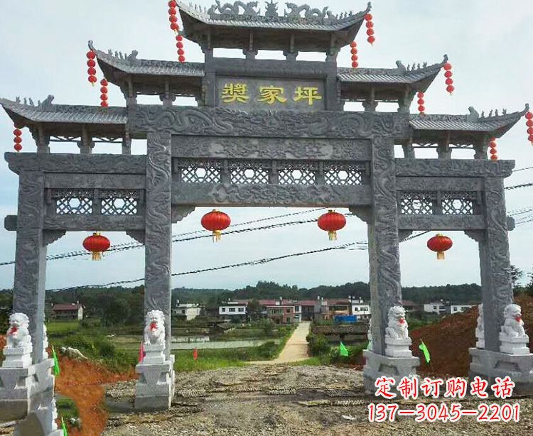 荆州石牌坊石雕