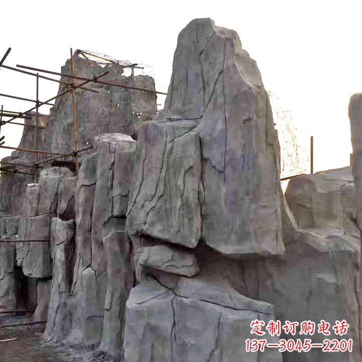 荆州水泥塑石假山雕塑