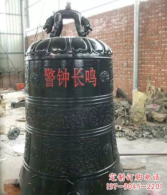 荆州寺庙铸铜钟铜雕 (4)