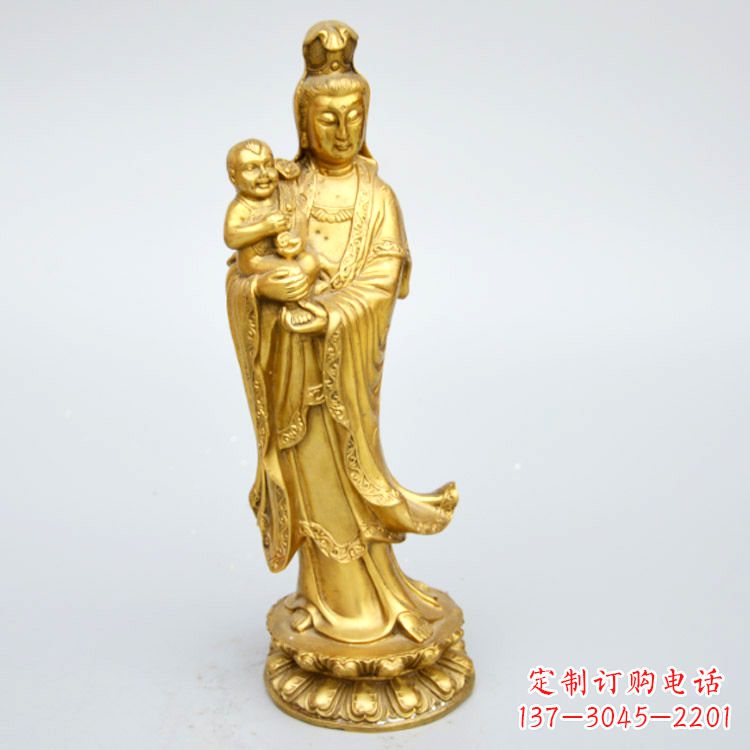 荆州送子观音铜雕
