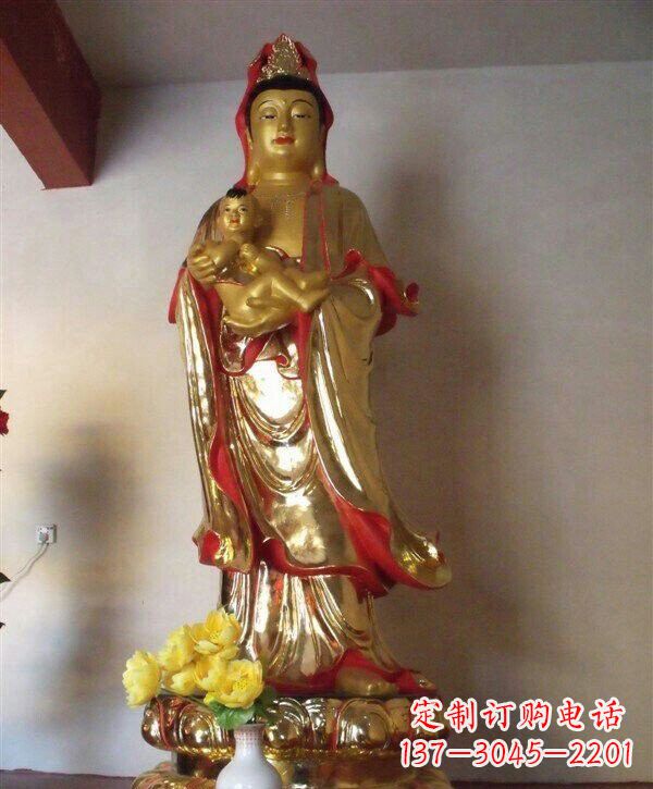 荆州送子观音铜雕 (2)