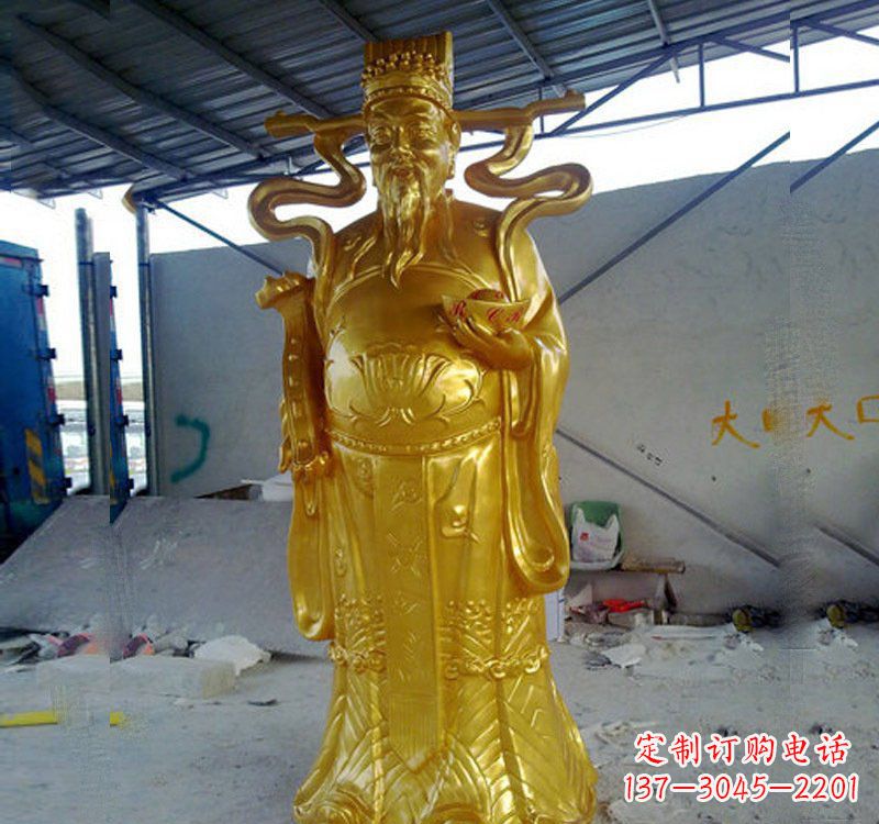 荆州铜雕财神雕像