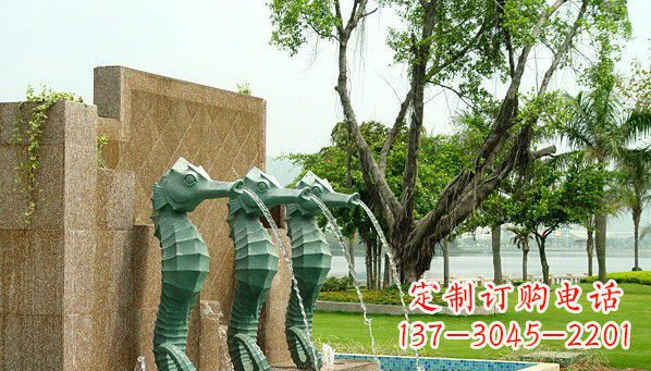 荆州铜雕海马雕塑