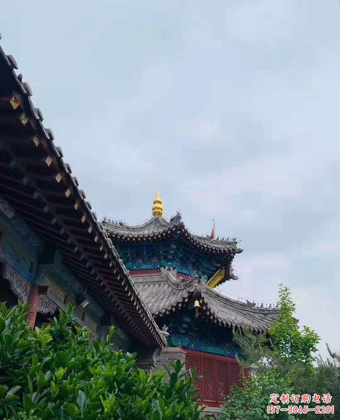 荆州铜雕葫芦塔顶寺庙摆件