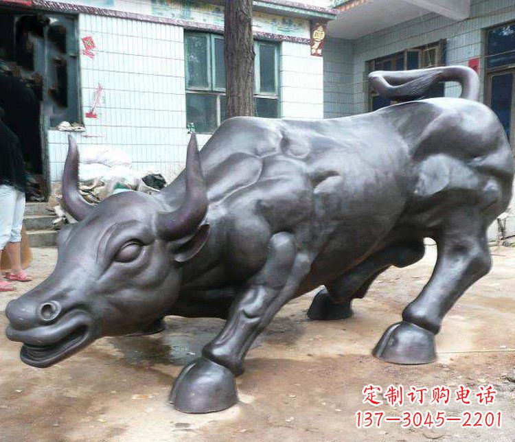 荆州铜雕牛广场动物景观摆件 (3)