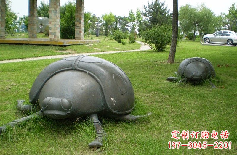 荆州铜雕七星瓢虫公园动物雕塑