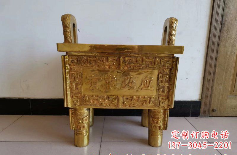 荆州铜雕香炉雕塑