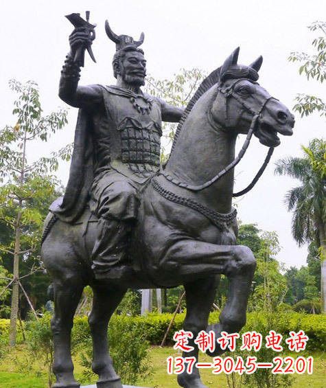 荆州铜雕炎帝骑马