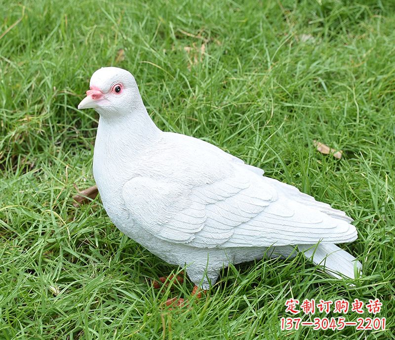 荆州潍坊和平鸽雕塑女孩