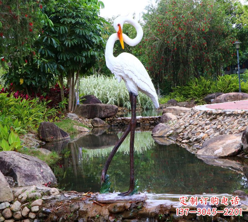 荆州仙鹤雕塑摆件